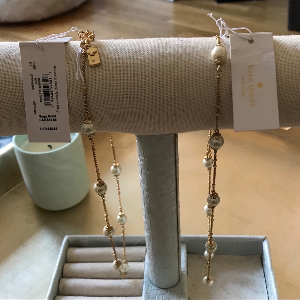 Kate Spade ♠️ NWT Pearls of Wisdom necklace - Picture 2 of 4